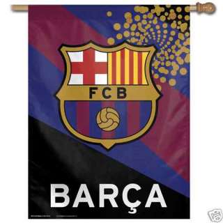 BARCA FCB FLAG 27 X 37 BARCELONA BANNER SOCCER CLUB  