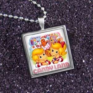 CandyLand Retro Board Game Silver Pendant Necklace S 17  