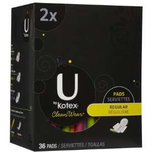  U by Kotex Ultra Thin Regular Maxi Pads 36 ct (Quantity of 