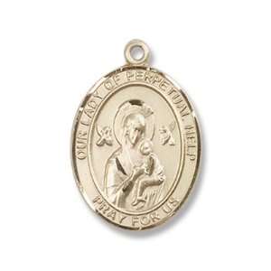  14K Gold Our Lady of Perpetual Help Medal Jewelry