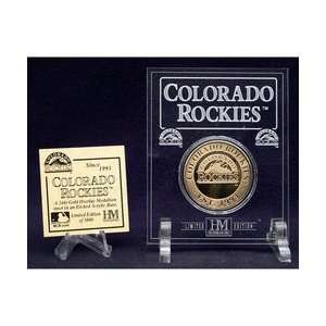  Colorado Rockies 24KT Gold Coin in Archival Etched Acrylic 