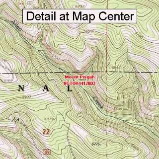 USGS Topographic Quadrangle Map   Mount Pisgah, Oregon (Folded 