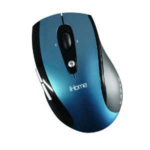  iHome 5 Button Programmable Wireless Laser Mouse (Blue 
