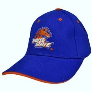  NCAA Boise State BSU Broncos Flex Fit Hat Cap Blue Orange 