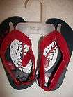 NEW~BOYS FLIP~FLOP SANDALS WITH BACK STRAP~BASEBALL SIZE 5 6