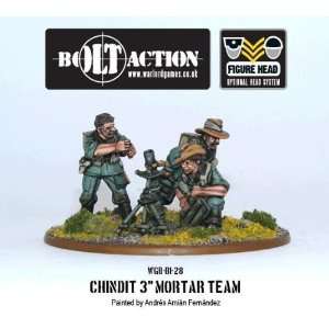  28mm Bolt Action   Chindits: 3 Mortar Team: Toys & Games