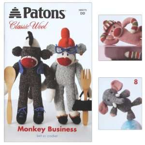  Patons Classic Wool Pattern Book Monkey Business By The 