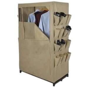  Khaki Free Standing Wardrobe by Household Essentials: Home 
