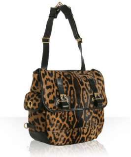 Yves Saint Laurent leopard pony hair Besace flap bag   up to 