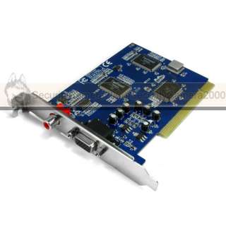 CH Video 120fps 2 CH Audio Real Time DVR card H.264 with TV output