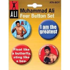  Muhammad Ali Button Set 81628BT4 Toys & Games