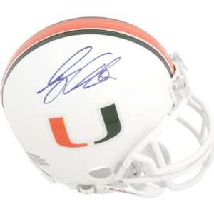   Miami Hurricanes Autographed Riddell Mini Helmet: Everything Else