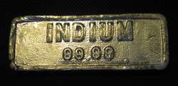 331 gram .9999 INDIUM bar ingot bullion RARE METAL (11.75 ounces 