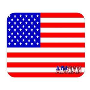  US Flag   Adrian, Michigan (MI) Mouse Pad 