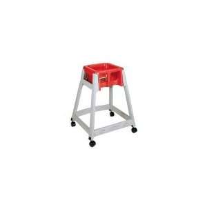    RED   High Chair Infant Seat w/ Red Seat, Casters, Gray Frame: Baby