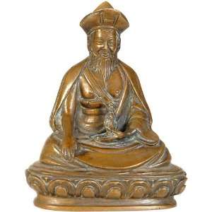  A Tibetan Buddhist Lama   Brass Sculpture