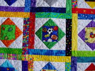 Square in a Square Baby Crib Quilt Pattern NEW  