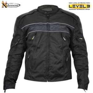 Xelement XS1969 TriTex Level3 Armored Motorcycle Jacket  