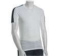 gucci white cotton stripe shoulder v neck t shirt