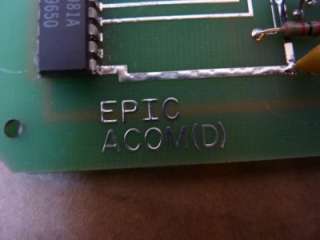 Epic ACOM (D) PC Board 22858 Z REV F, SCI #24715  