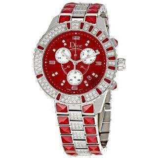   Christal Chronograph Diamond Black Dial Watch Christian Dior Watches