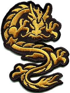 Chinese dragon kung fu martial arts tattoo applique iron on patch 