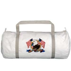  Gym Bag Bald Eagle Emblem with US Flag 