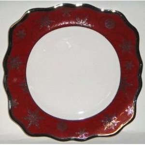    Wedgwood Sterling Holiday Red Square Salad Plate: Everything Else