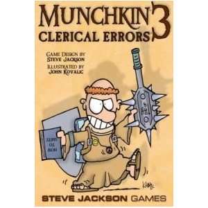   Clerical Errors Expansion For Munchkin Card Game Toys & Games