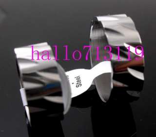 wholesale 50 laser cut gear mens stainless steel ring  