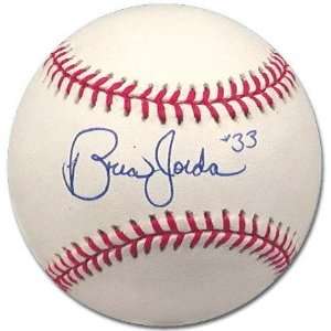 Brian Jordan Atlanta Braves Autographed Baseball:  Sports 