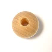 25mm Unfinished Round Wood 19 Beads craft jewelry  
