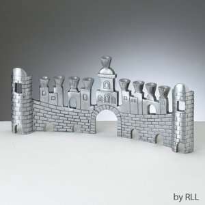  Walls of Jerusalem Aluminum Chanukah Menorah: Home 
