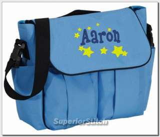Personalized baby DIAPER BAG embroidered ANY COLOR boy  