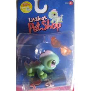    Littlest Pet Shop # 366 Purple Green Iguana RARE Toys & Games