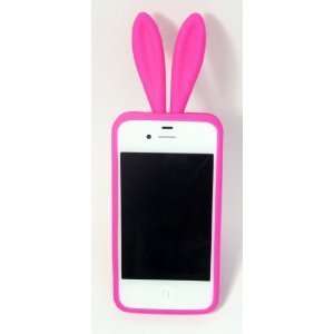   PINK RABBIT BUNNY TPU RUBBER CASE COVER iPhone 4 NEW: Everything Else