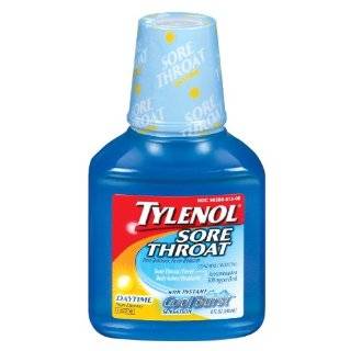 Tylenol Cold and Flu Severe, Warming Liquid, Daytime, Honey Lemon, 8 