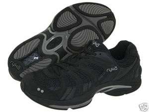 NIB Ryka Studio Flex Low Fitness Shoes 6.5 M Black  