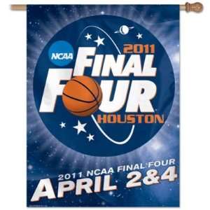  2011 NCAA FINAL FOUR OFFICIAL 27X37 BANNER FLAG: Sports 
