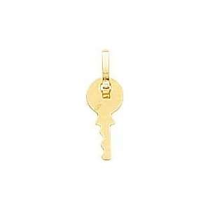  14K Gold Key Charm: Jewelry