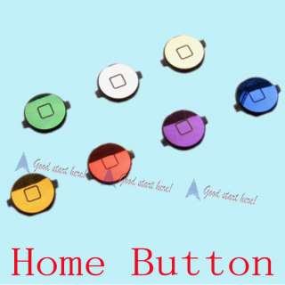 Chrome Home Button Keypad Colorful Key Button for Iphone 4 4G  