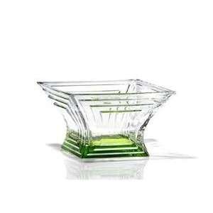  6D Green Crystal Bowl   Picasso Collection   Bohemia 