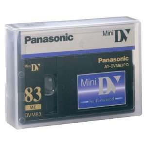  Panasonic AY DVM83PQUS 83 Minute Professional Quality Mini DV 