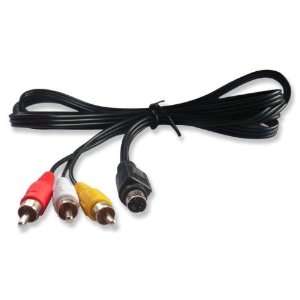   FT ( 1.5 m ) 4 Pin S video to 3 RCA Male Cable Electronics