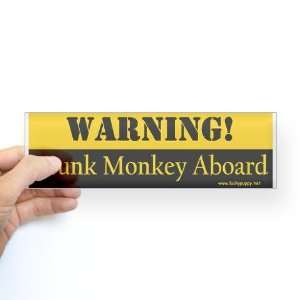  Original Trunk Monkey Funny Bumper Sticker by  