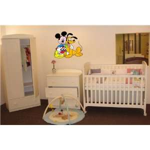 MICKEY MOUSE KIDS CARTOON WALL COLOR STICKER MURAL DISNEY:  