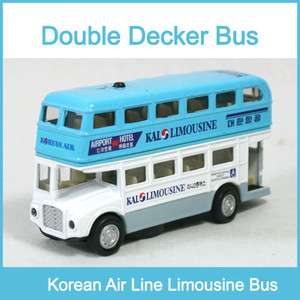 Bus Double Decker Korean Air Lines Limousine Blue Mica diecast 135 4 