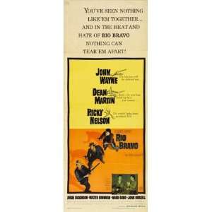 Rio Bravo Poster Insert 14x36 John Wayne Dean Martin Angie Dickinson 