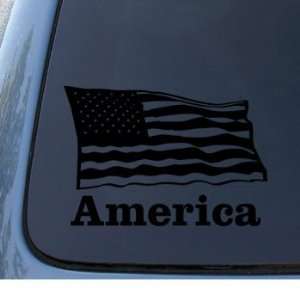 AMERICAN FLAG   Patriotic   Car, Truck, Notebook, Vinyl Decal Sticker 