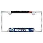 Dallas Cowboys License Plate Frame   Heavy Chrome Metal